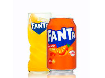 Fanta Naranja lata 330ml.