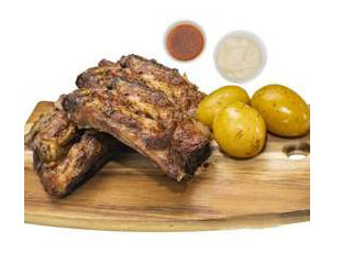 Menú Costillas asadas solas (sin patatas)