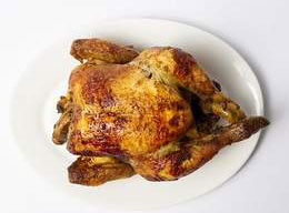 Pollo asado entero solo